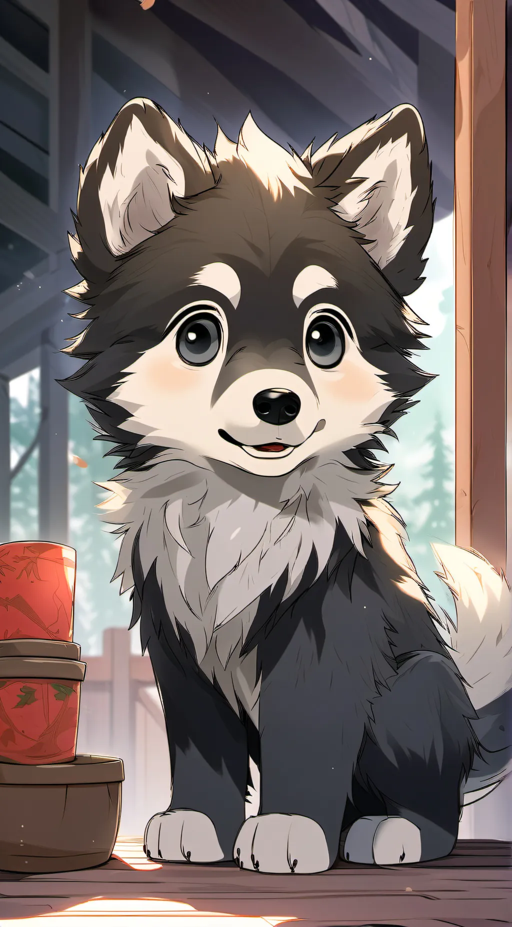 ai character: Wolfie background