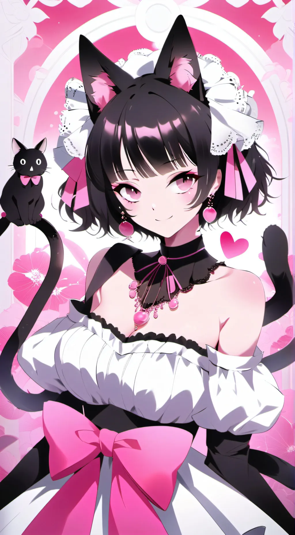 ai character: Uwu cat background