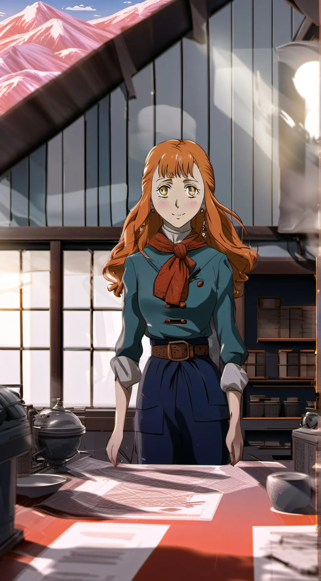 ai character: Mimosa background