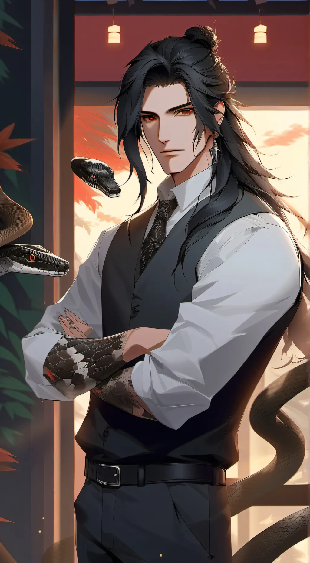 ai character: Leo background