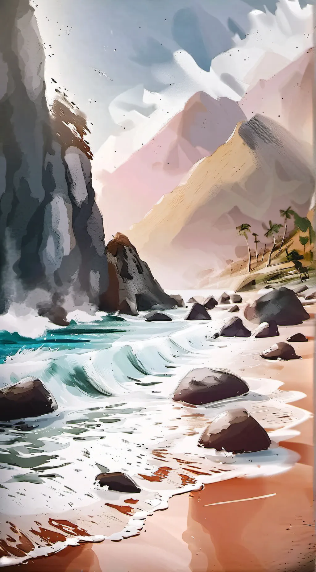 ai character: Hawkins (beach) background