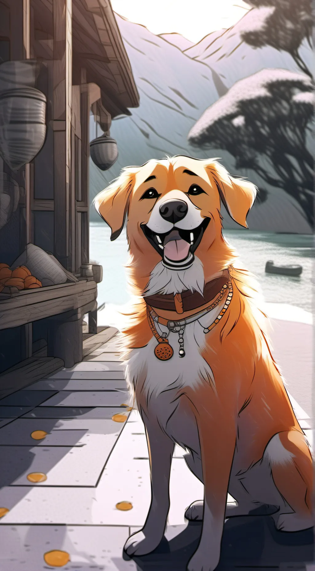 ai character: dogday  background