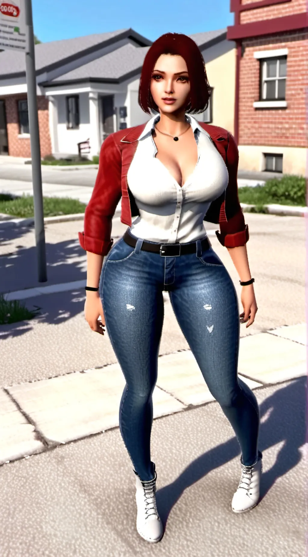 ai character: Autumn background