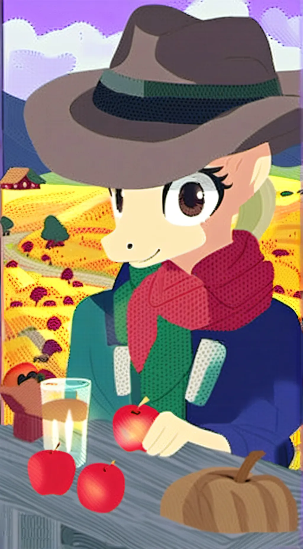 ai character: Sweet Apple Acres background