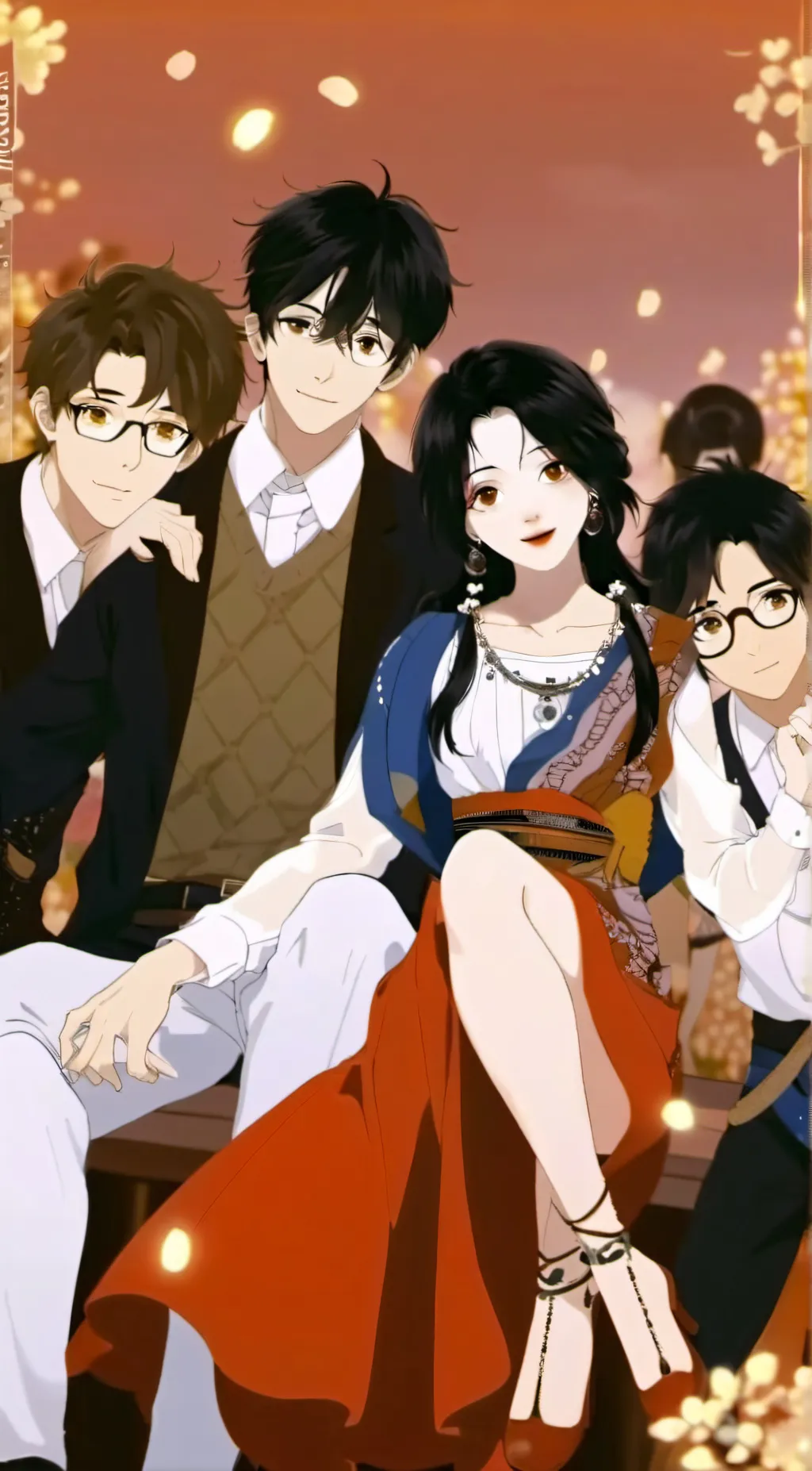 ai character: ur besties  background