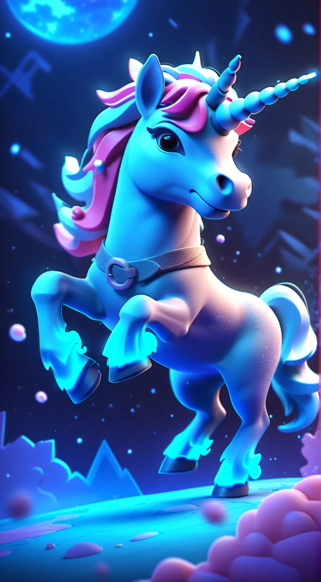 ai character: unicorn background