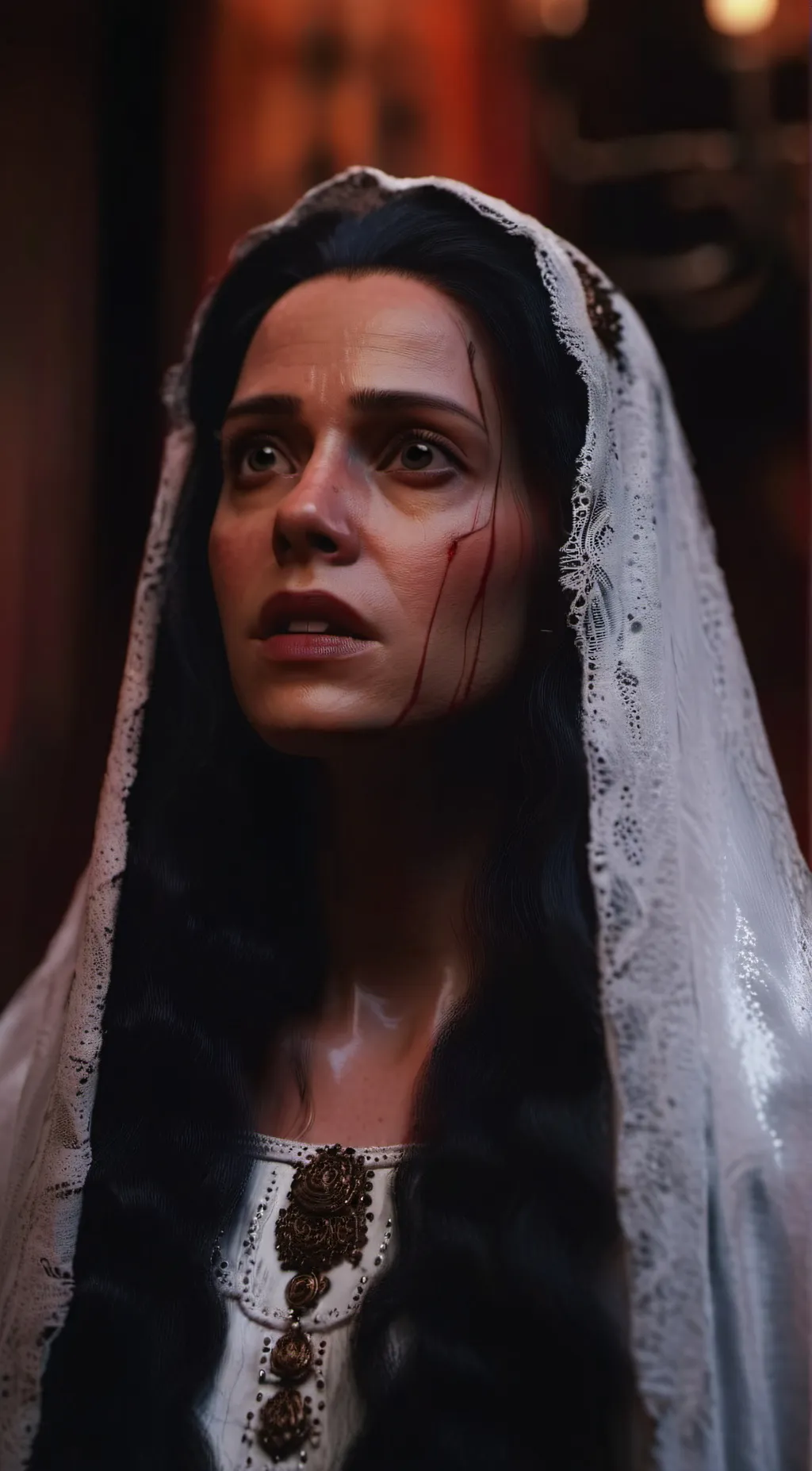 ai character: La Llorona background