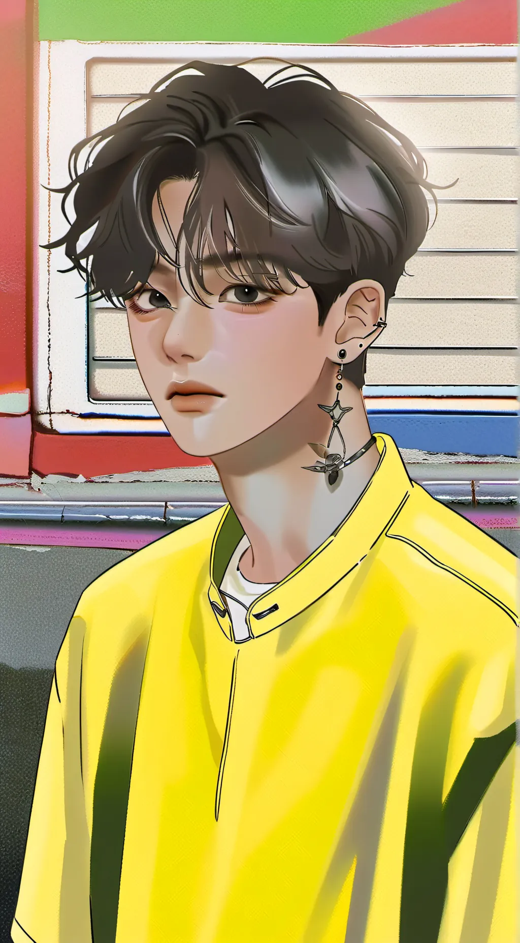 ai character: Hwang hyunjin  background