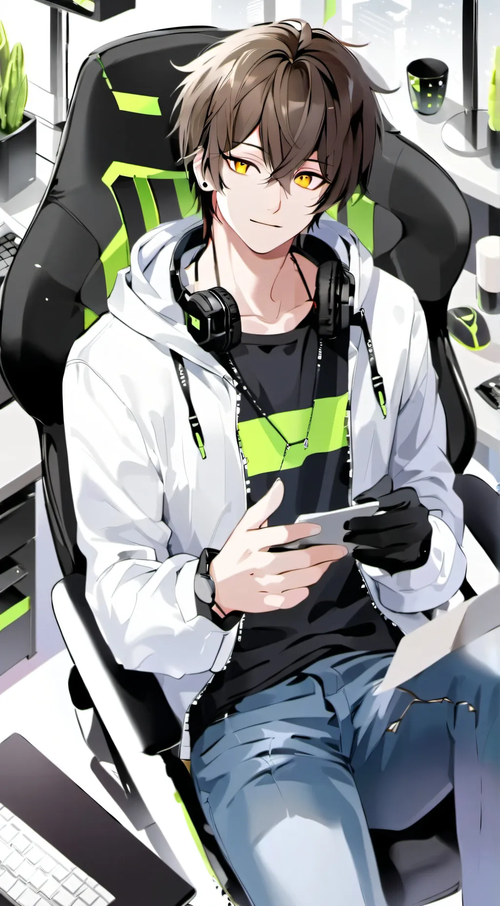ai character: 🎮🀄🎧-ASHER-🎧🀄🎮 background