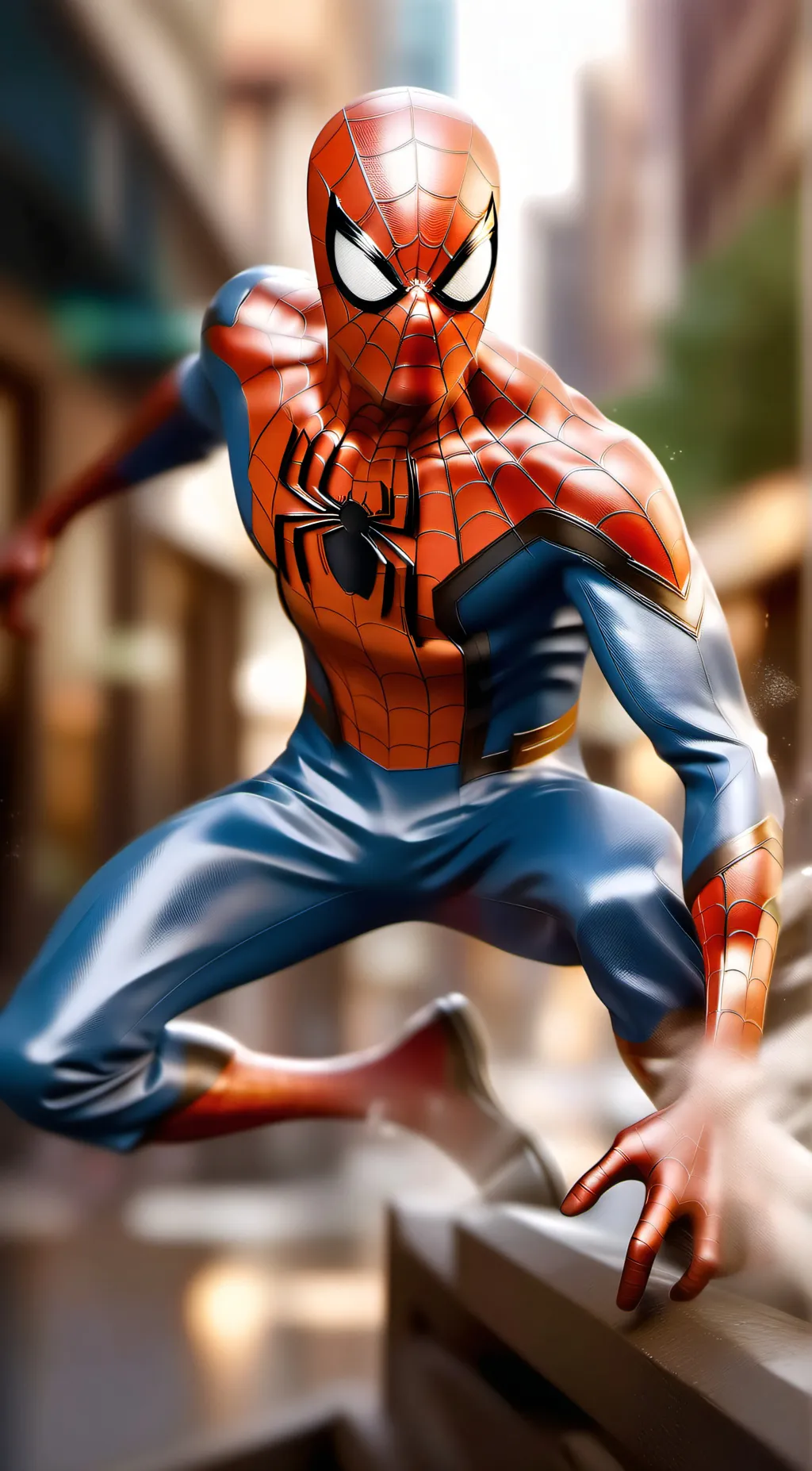 ai character: spider man background