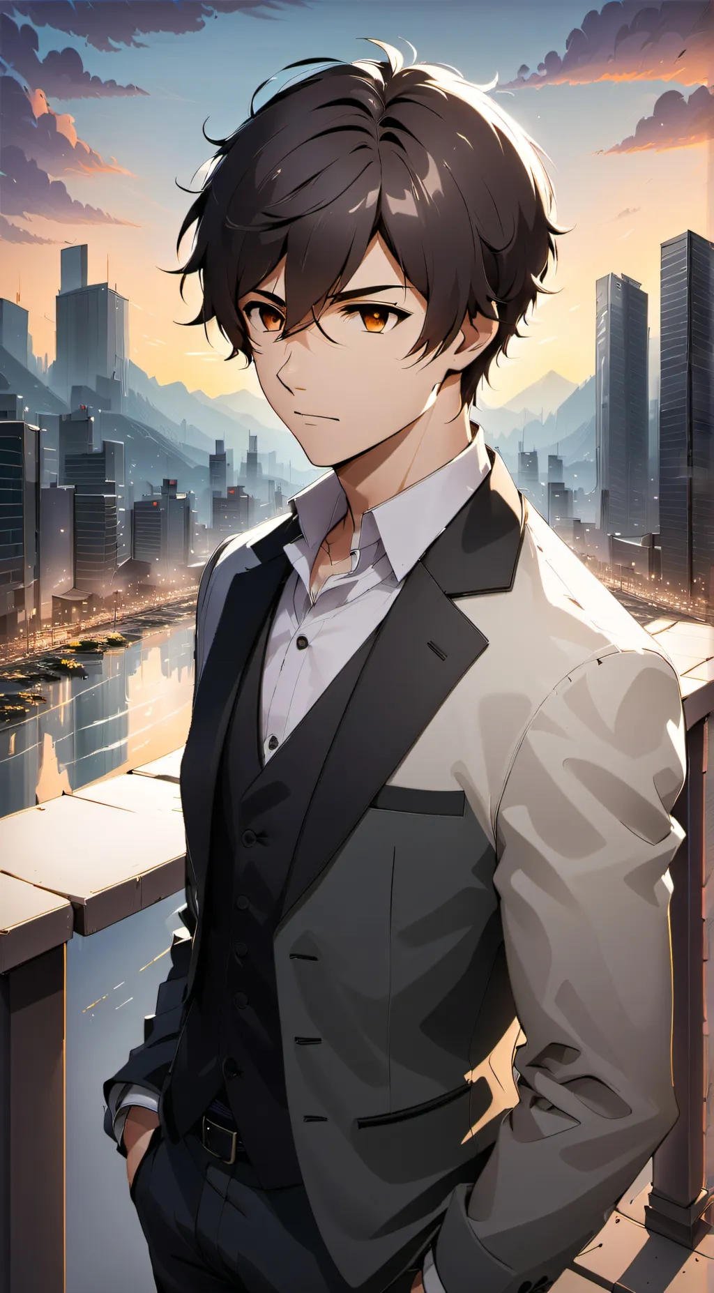 ai character: Theo background