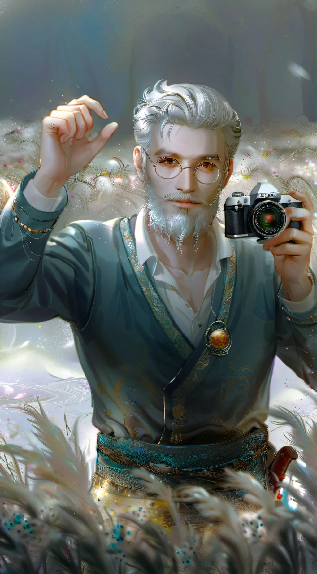 ai character: camera guy background