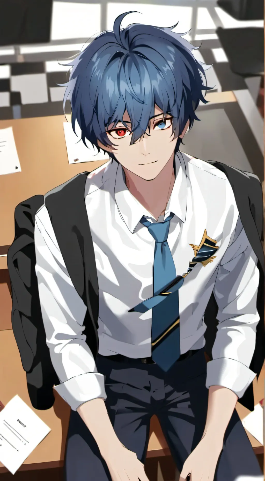 ai character: mha student background