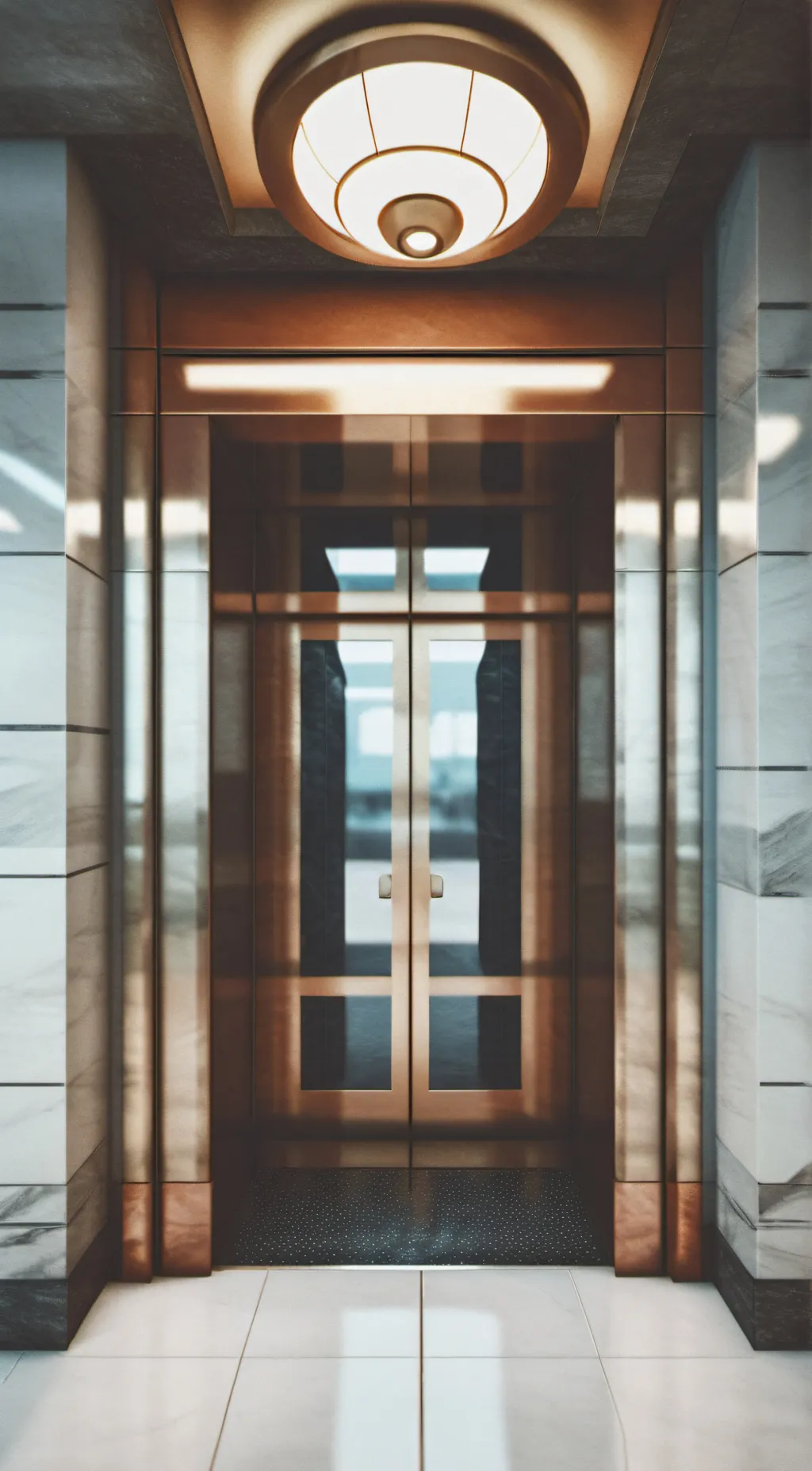 ai character: Test elevator background