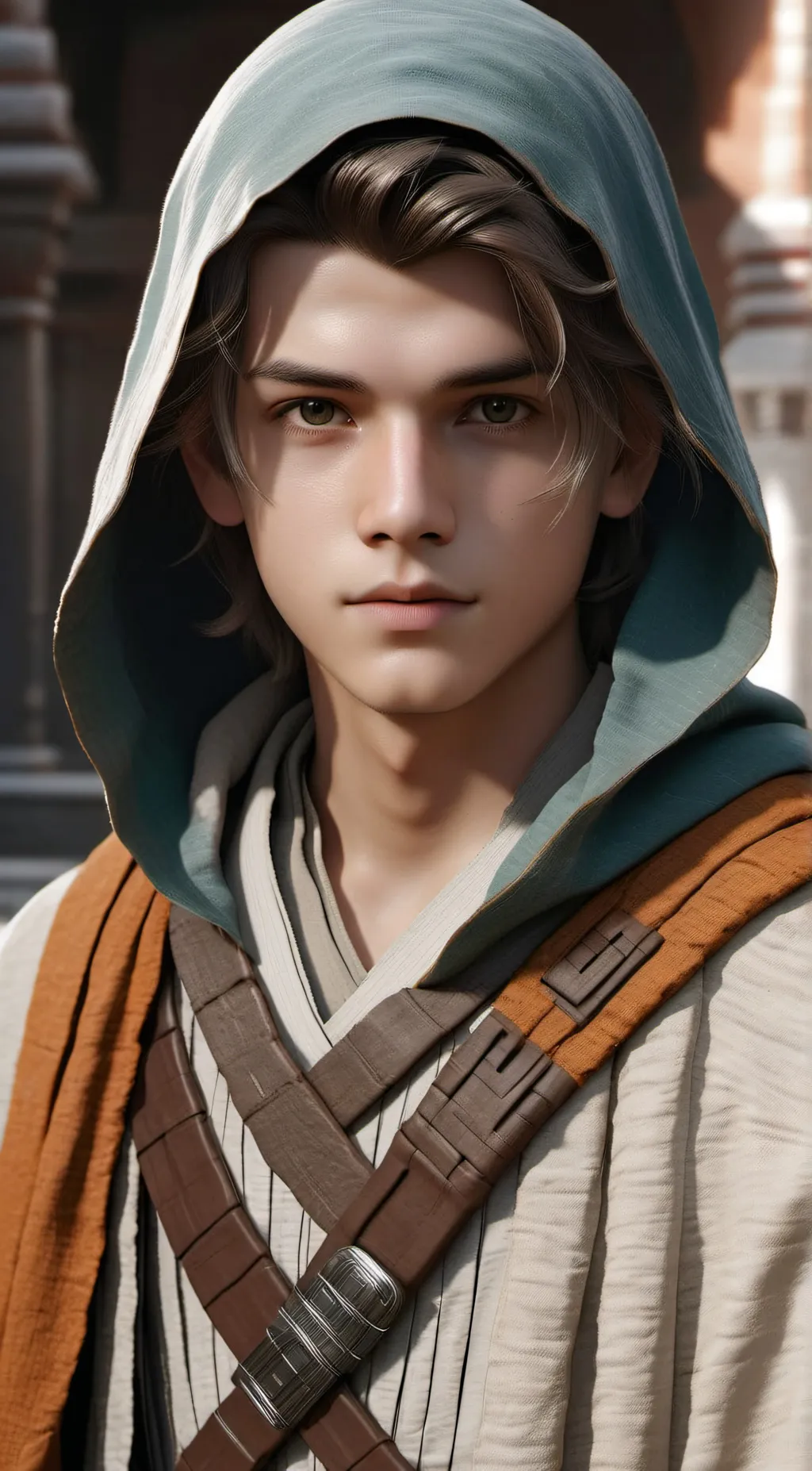 ai character: Young Jedi♂️ background