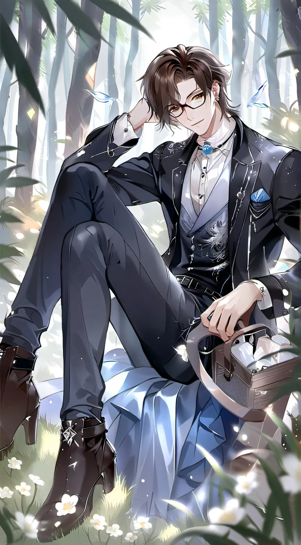 ai character: °-Asher-° background