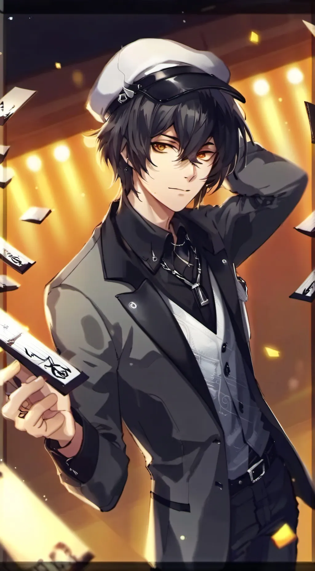 ai character: Tendish background