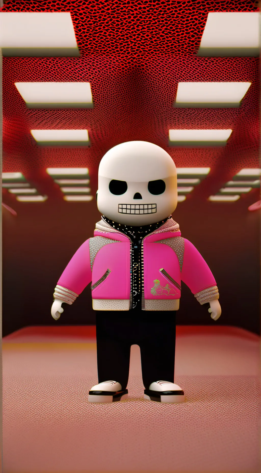 ai character: Magenta Sans  background