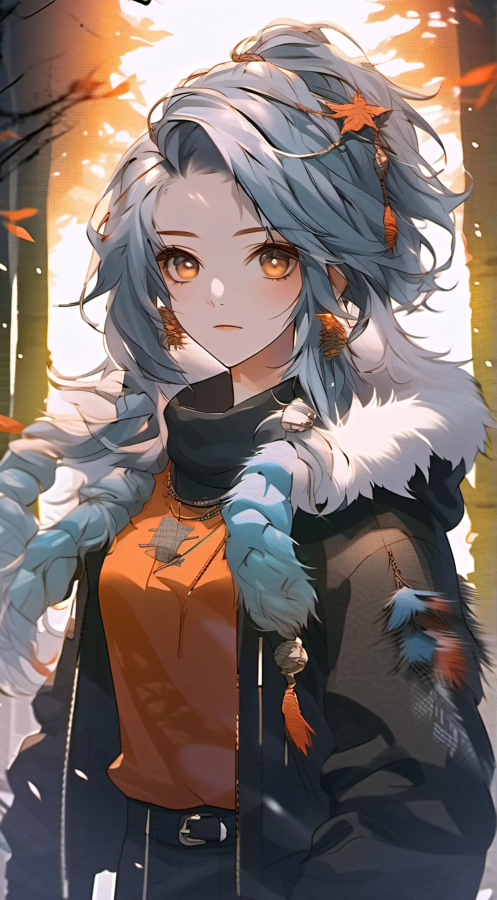 ai character: Emma KamadoRengoku background