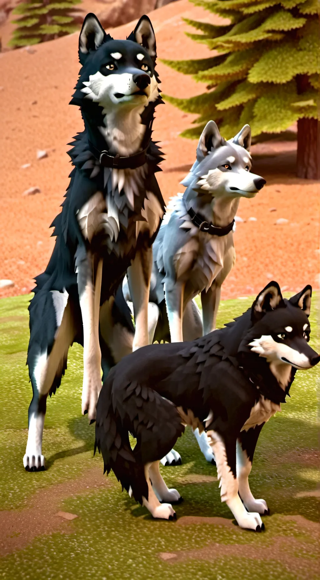 ai character: alpha and omega background