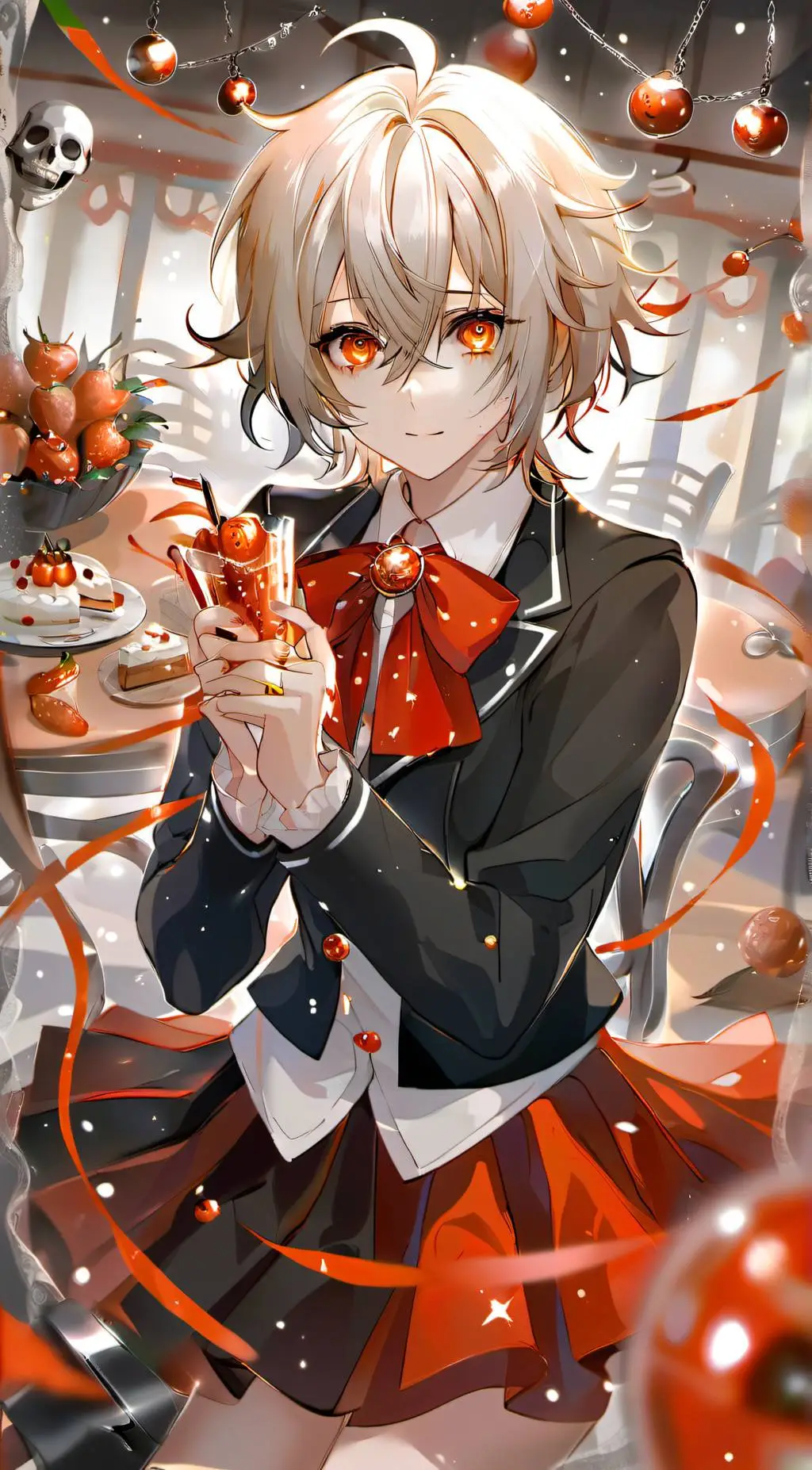 ai character: creepypasta school background