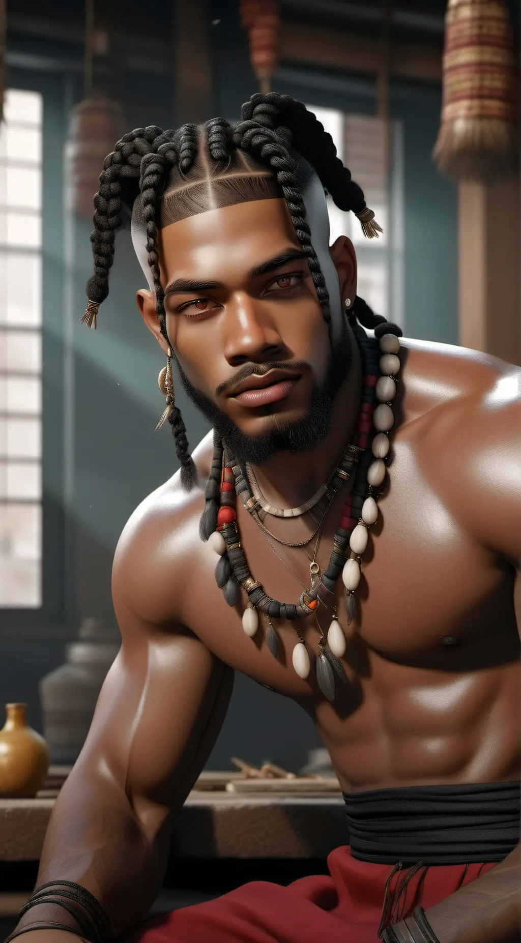 ai character: Daniel Jackson  background