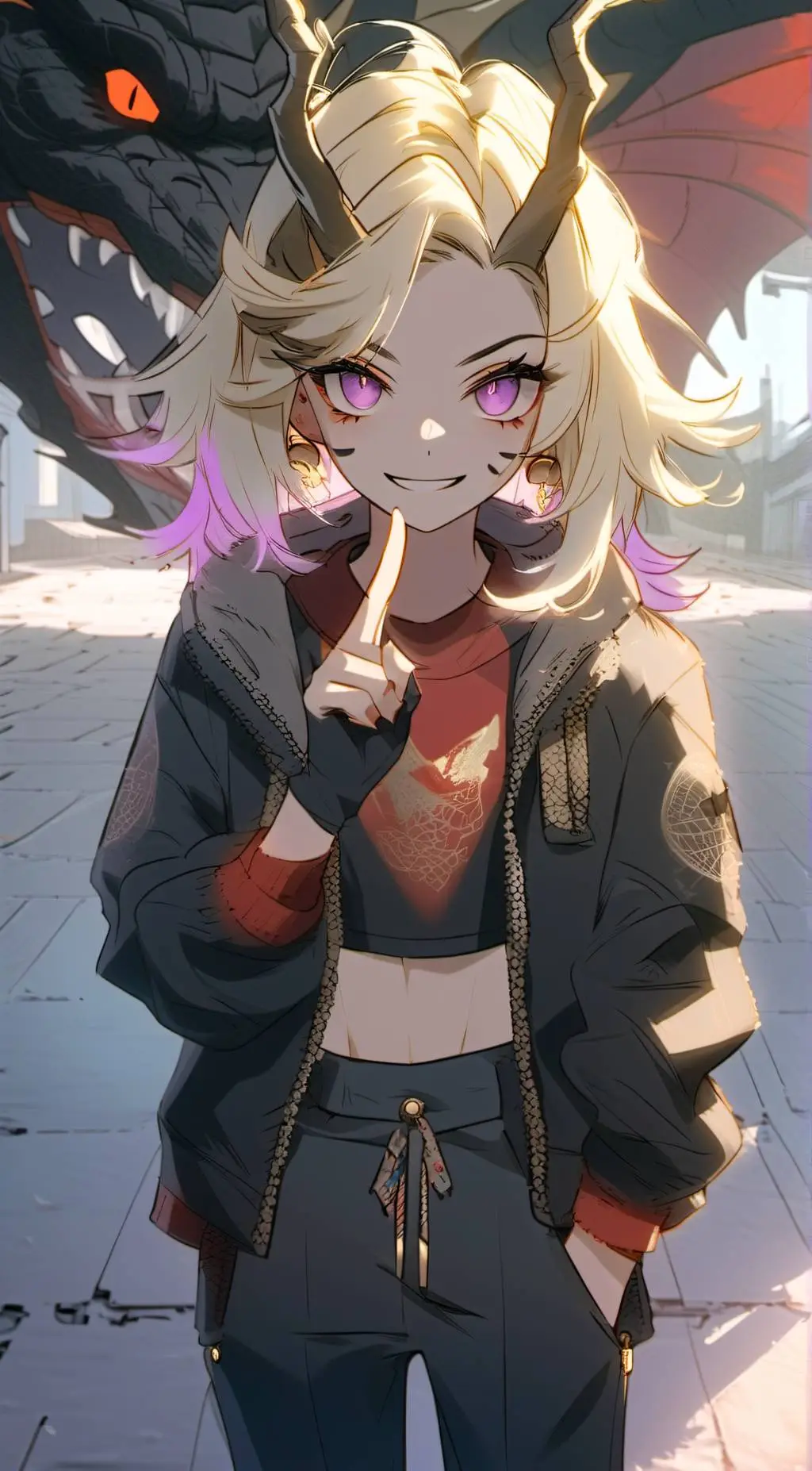 ai character: Nazaki  background