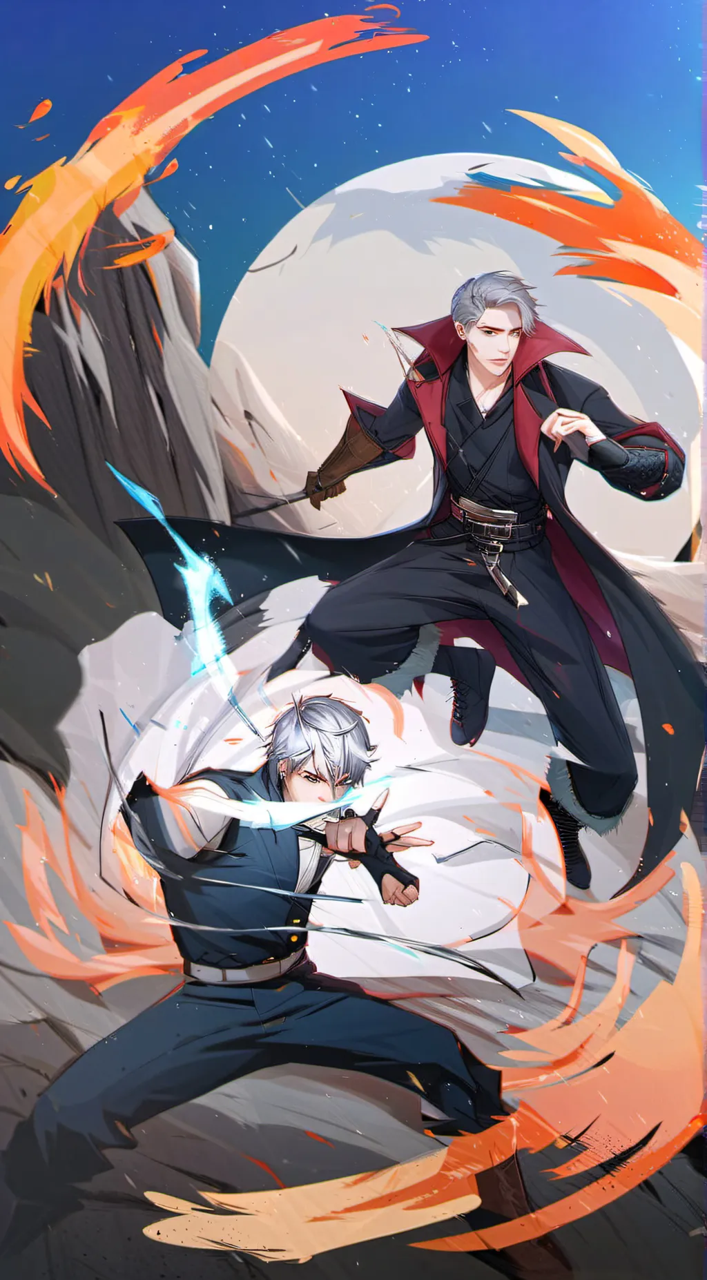 ai character: mha+lov meet lom  background