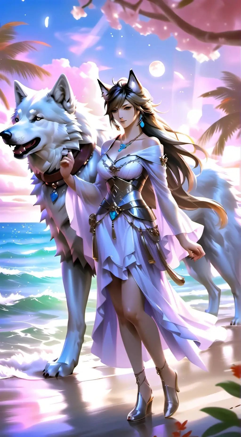 ai character: Ashelyn & Moxy background