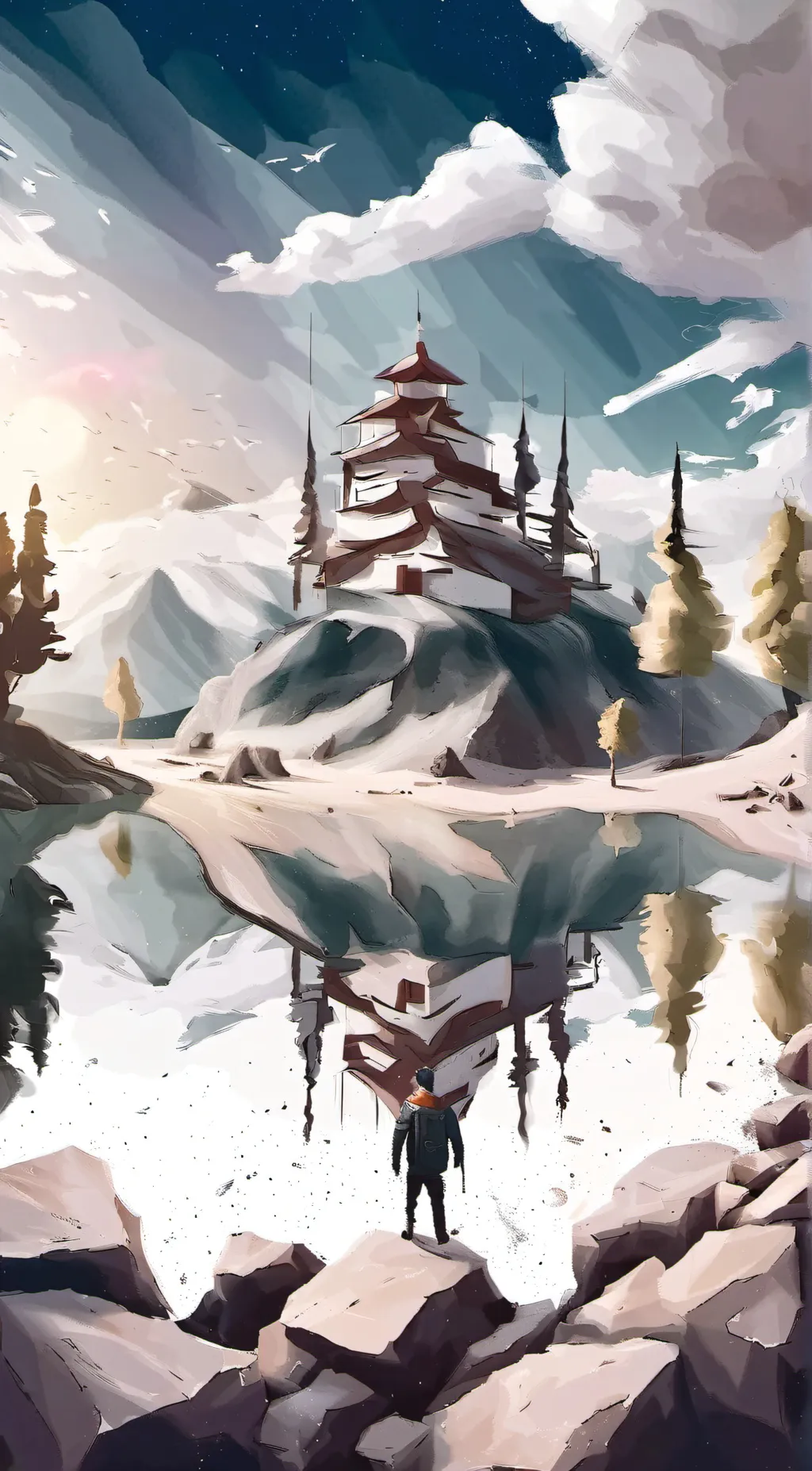 ai character: MHA in the jungle background