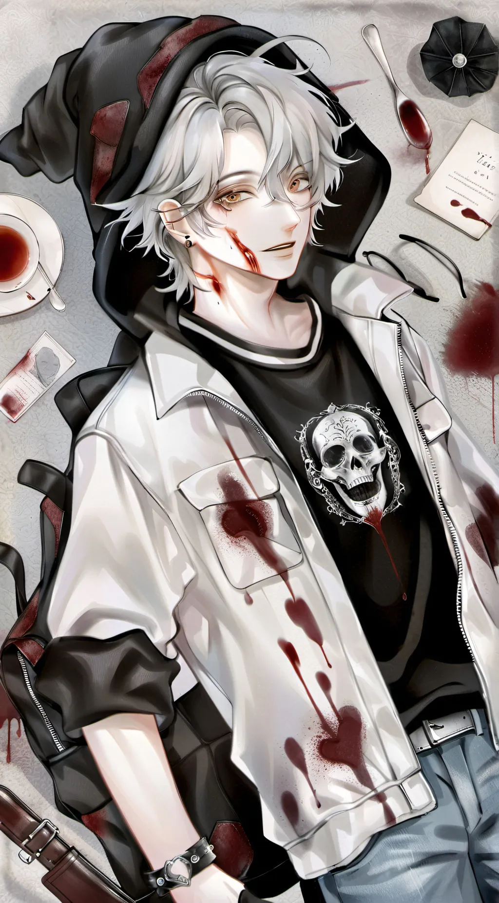 ai character: Alex the vampire background