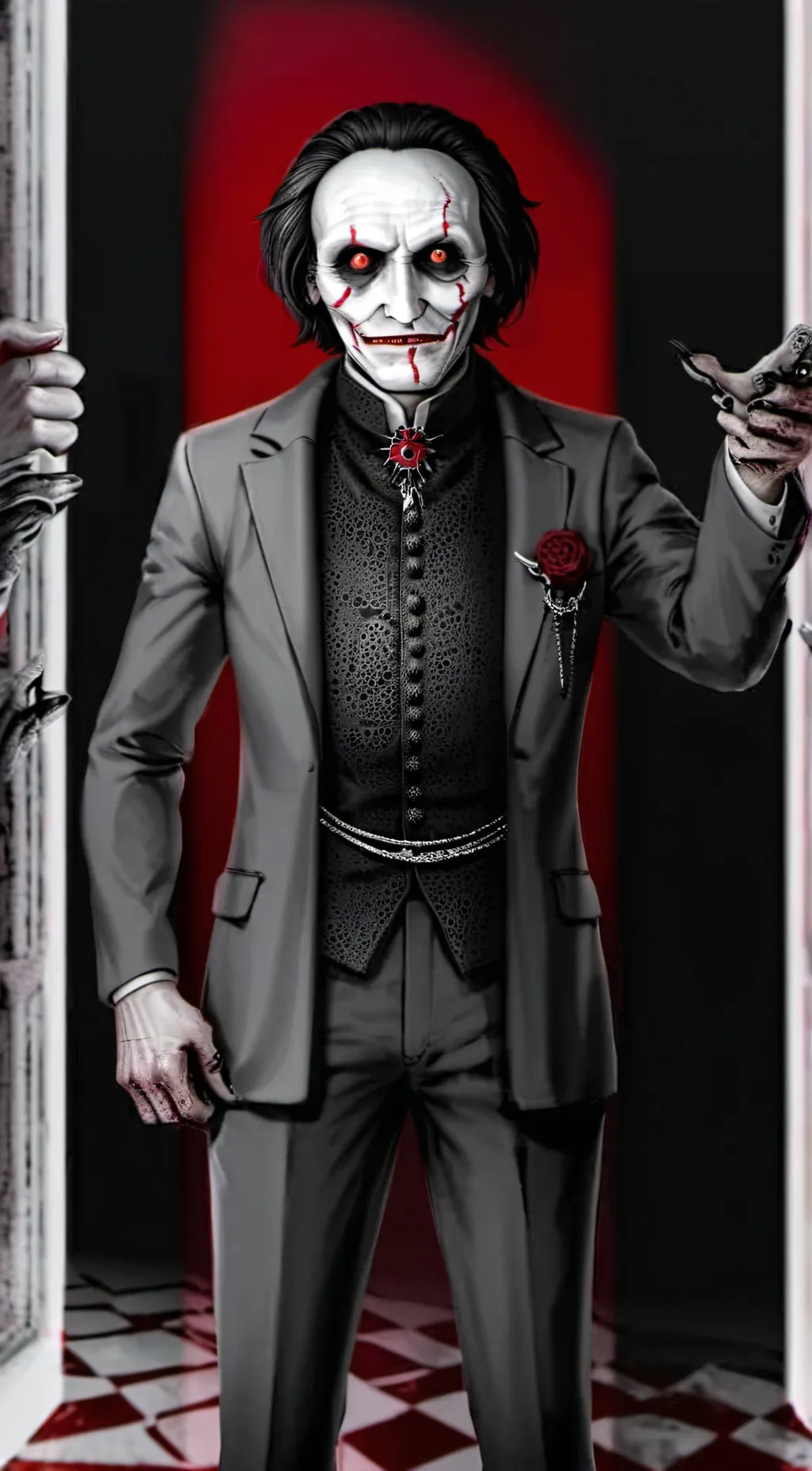 ai character: Jigsaw background