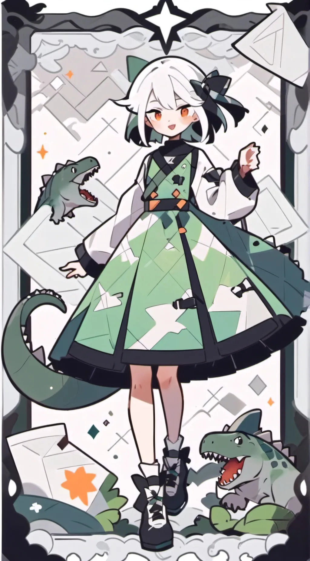 ai character: soo confused. background