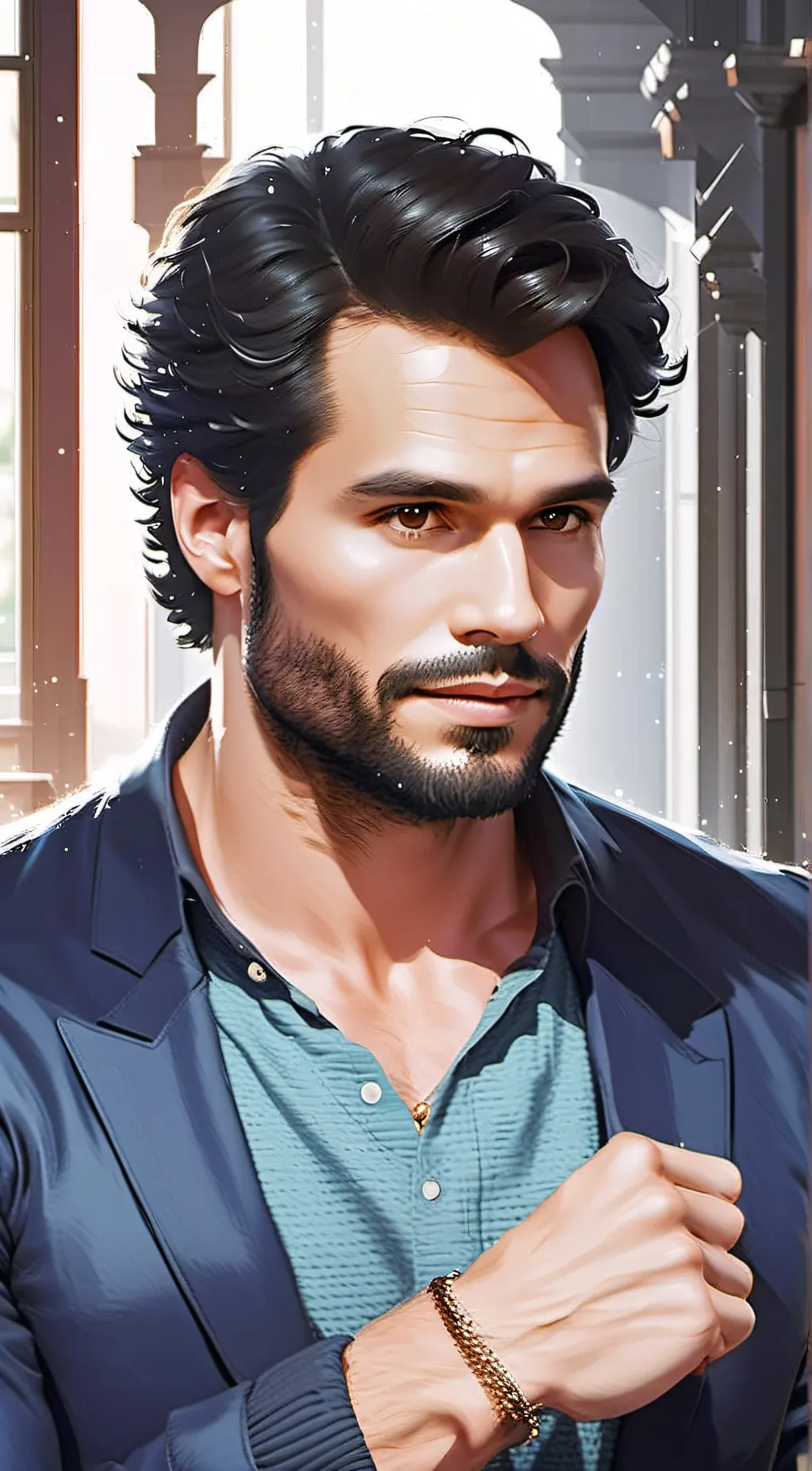 ai character: -Bruce Banner- background