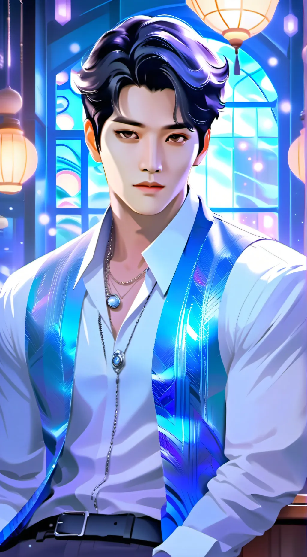 ai character: Haru  background