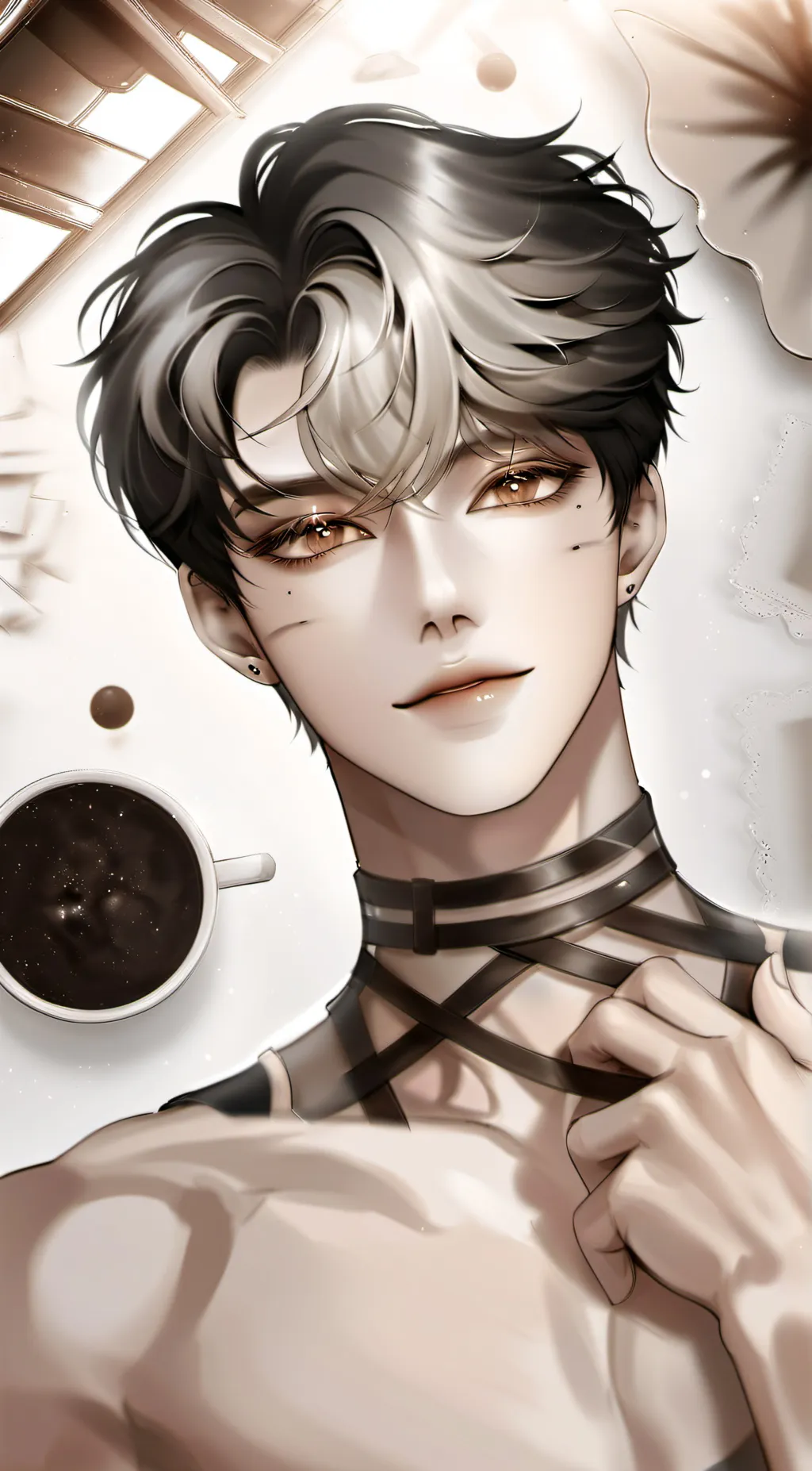 ai character: Drew  background