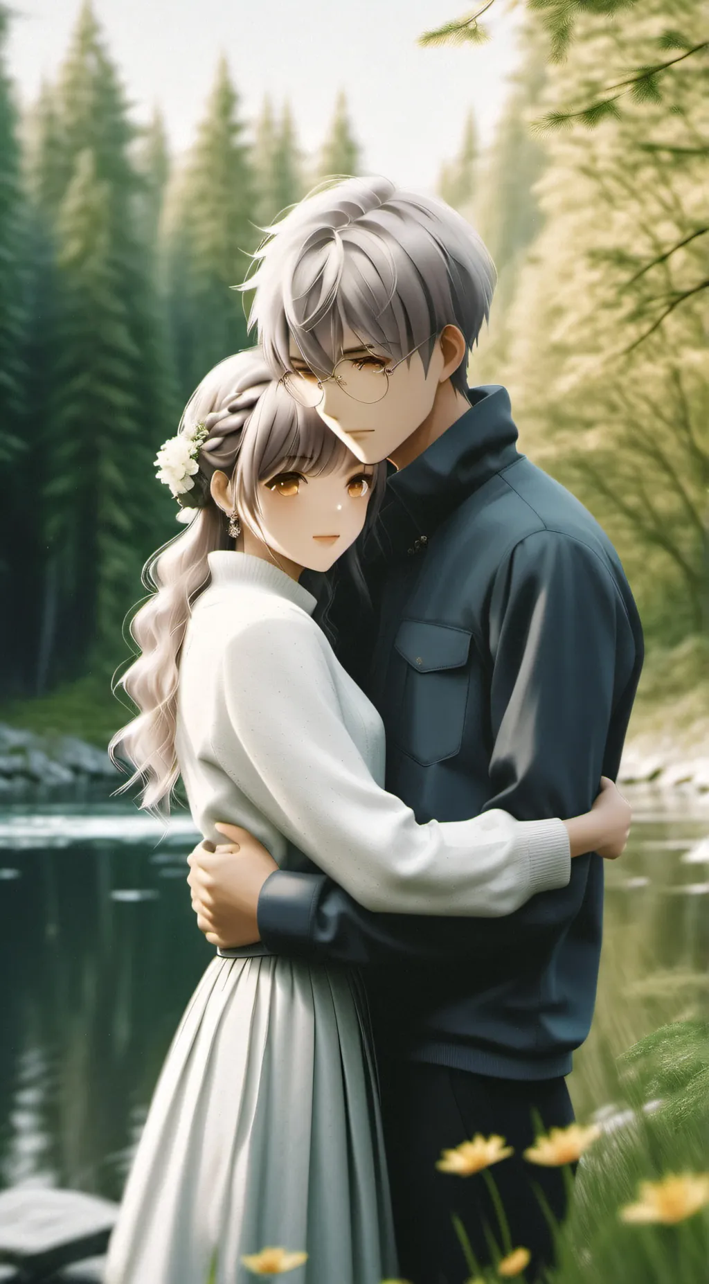 ai character: Hannah and Jake  background