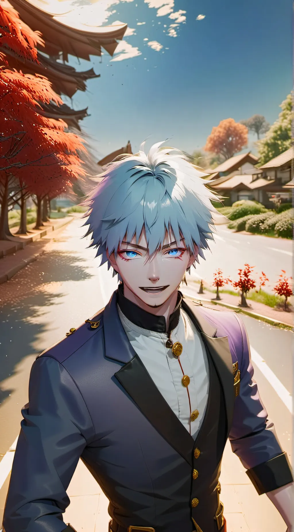 ai character: Gojo satoru  background