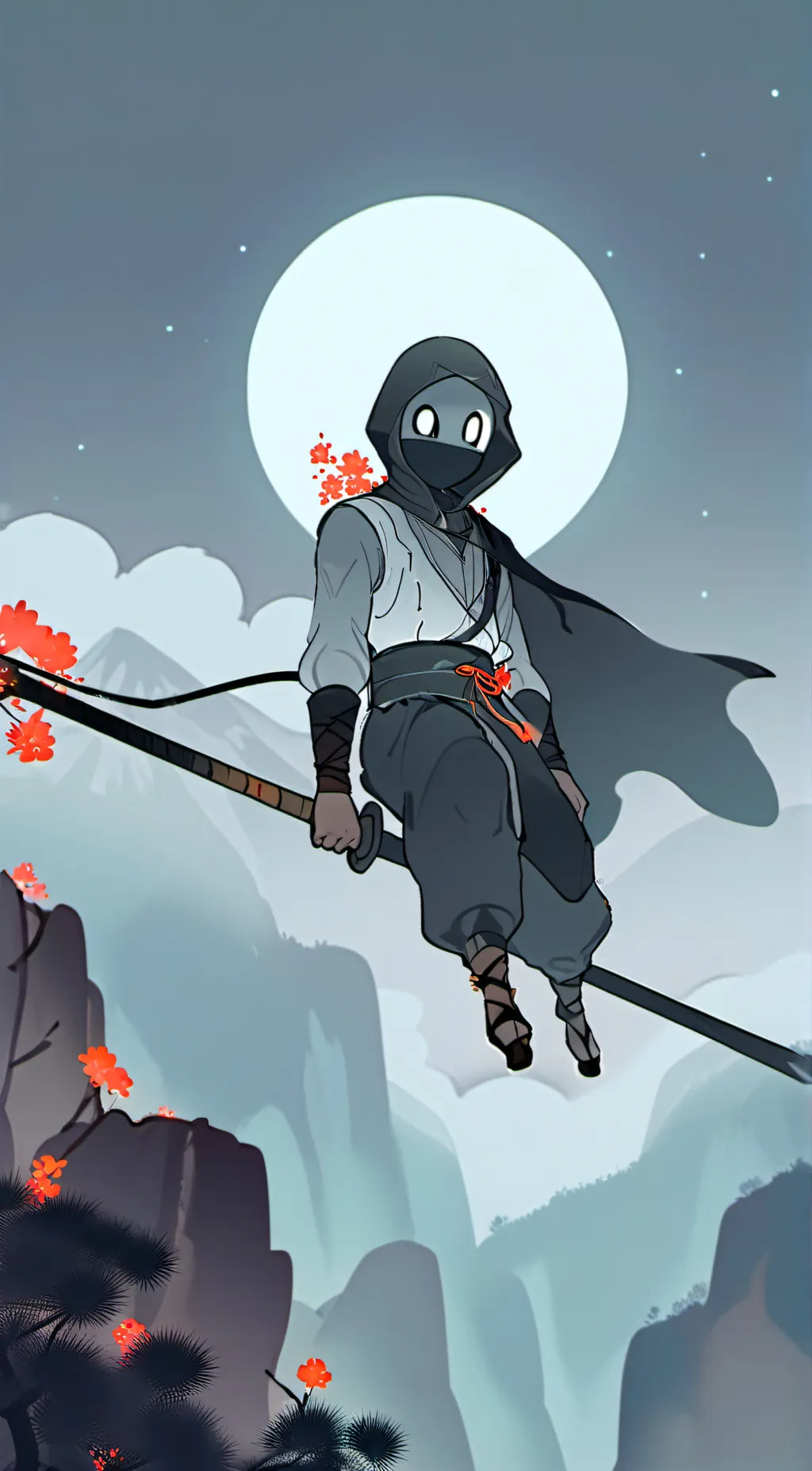 ai character: Lunar background