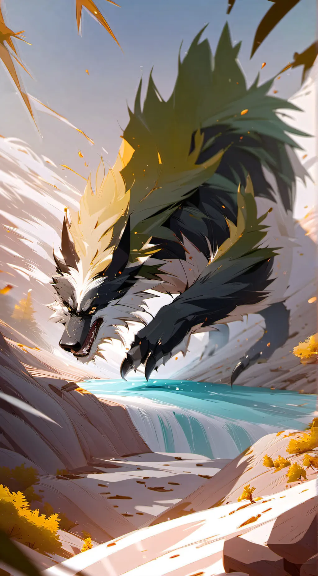 ai character: Btto  background