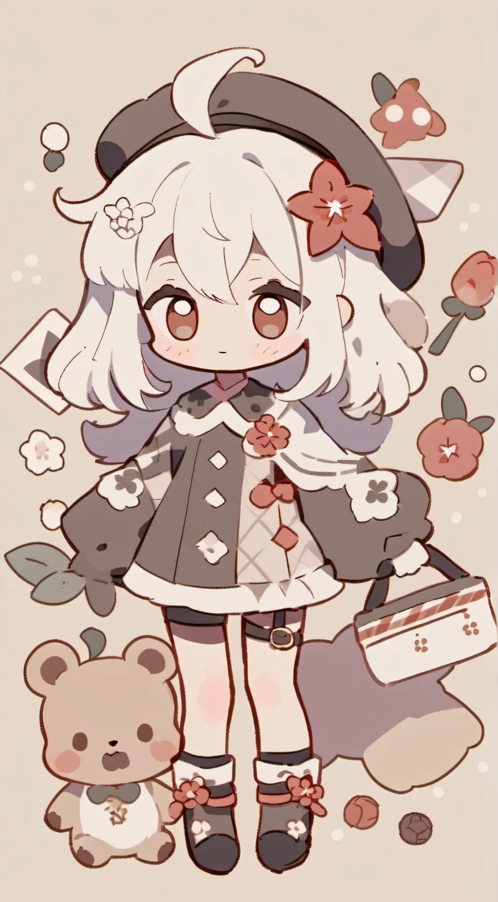 ai character: chibi background