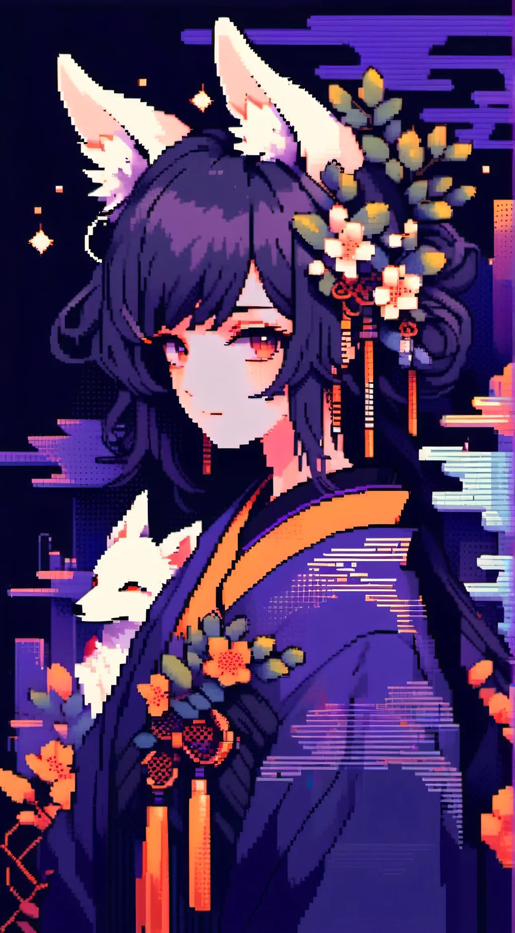 ai character: Sakura background