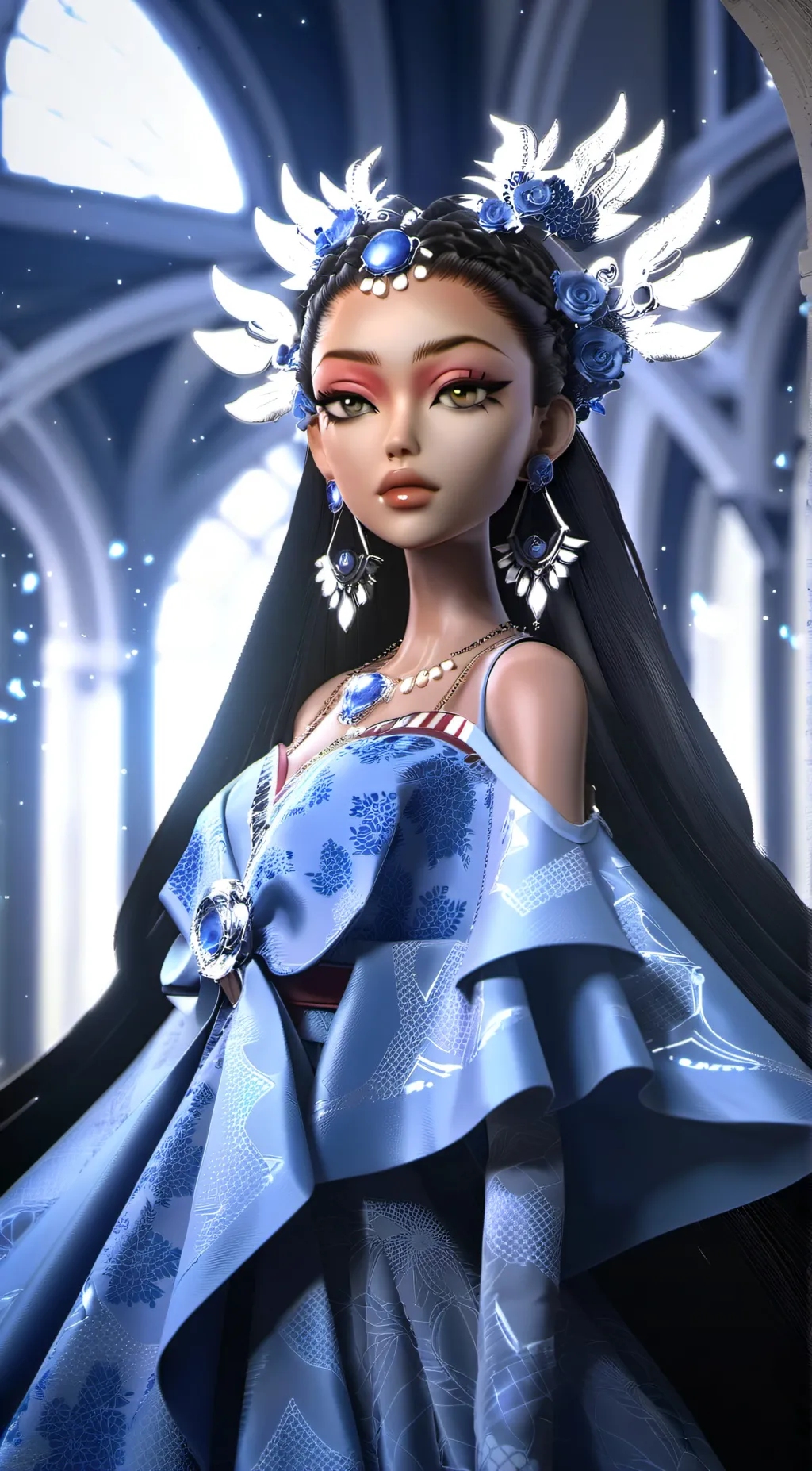 ai character: Crystal background