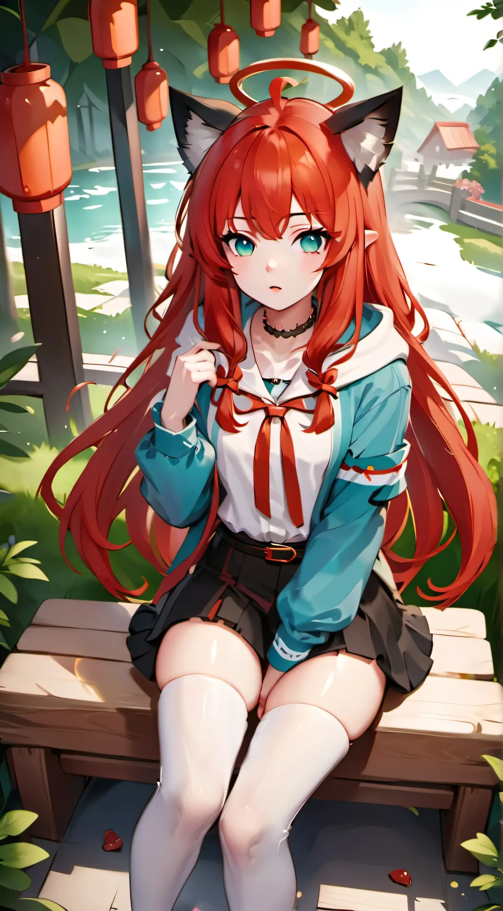 ai character: flower background