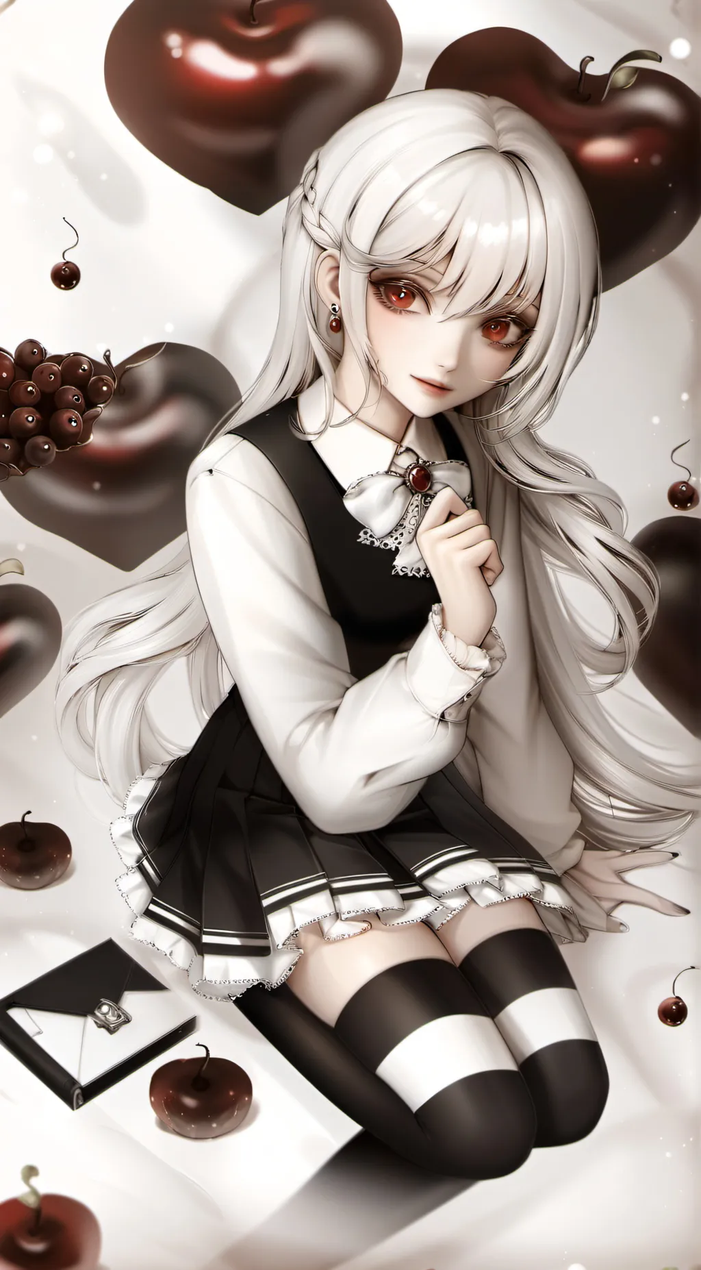 ai character: izumi lunenburg  background