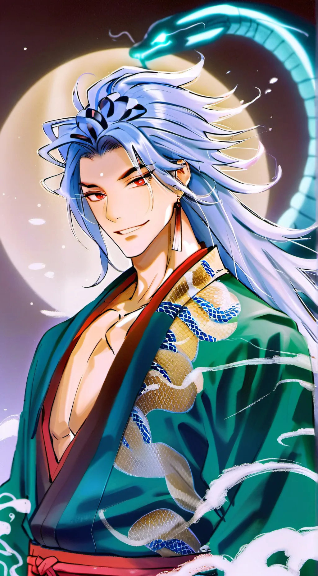 ai character: Izar Night background