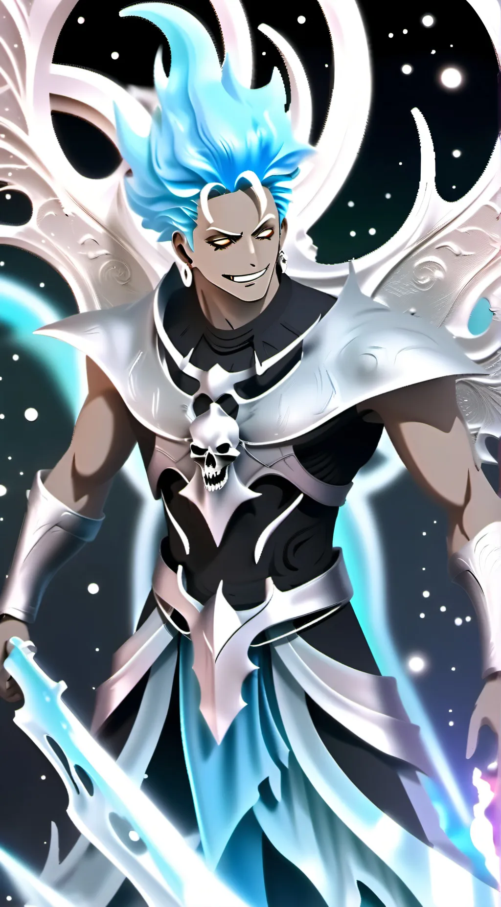 ai character:  Zoro death background