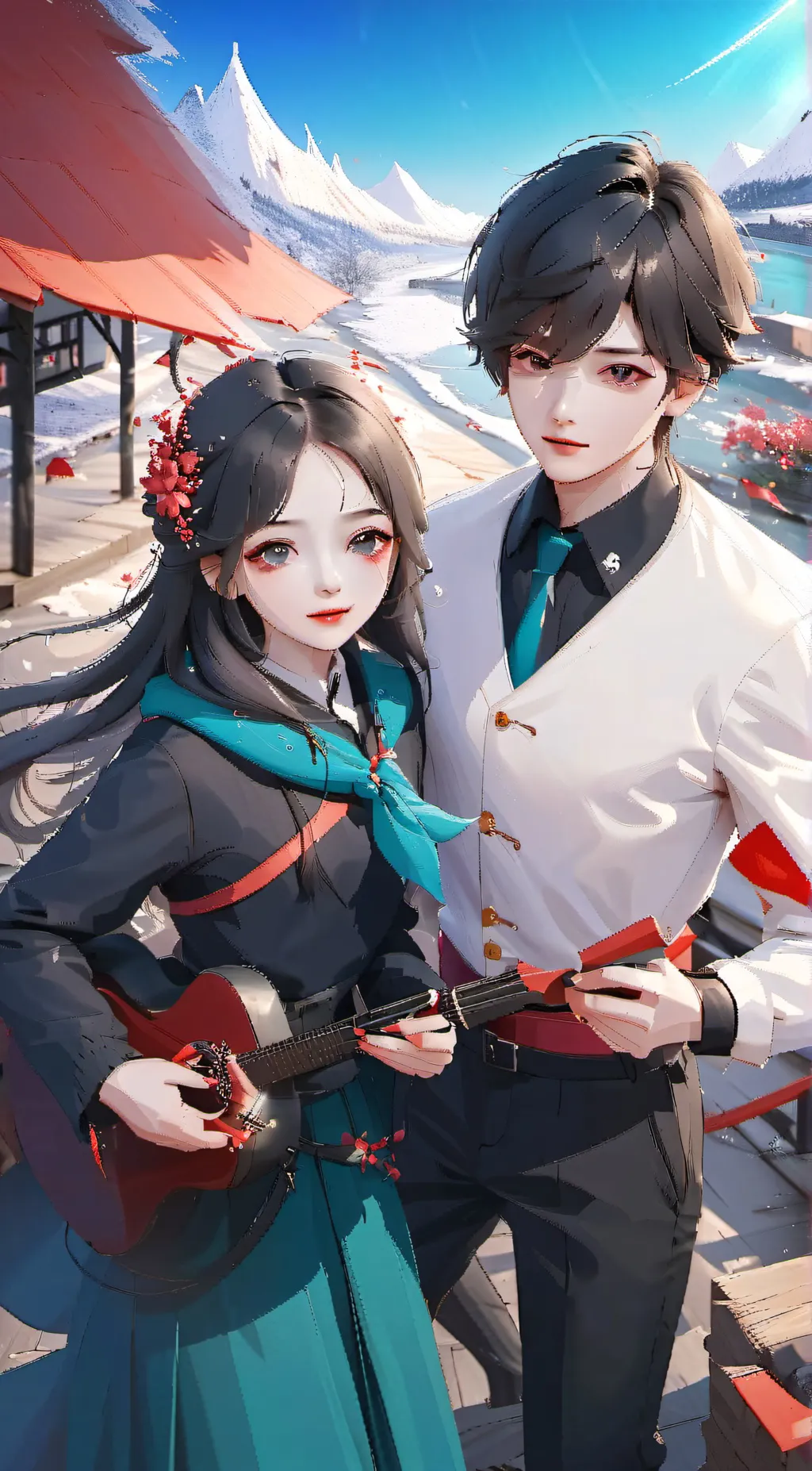 ai character: max and mia background