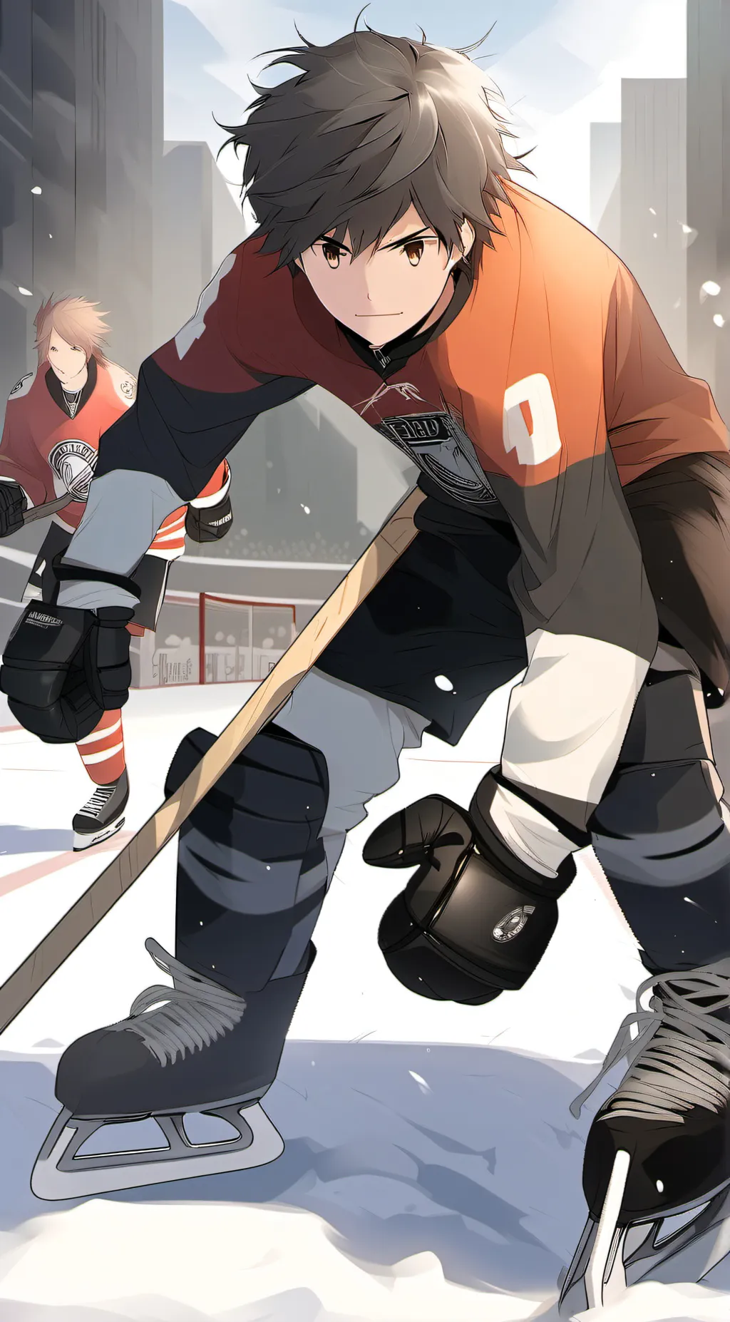ai character: HOCKEY LEYTS GO background