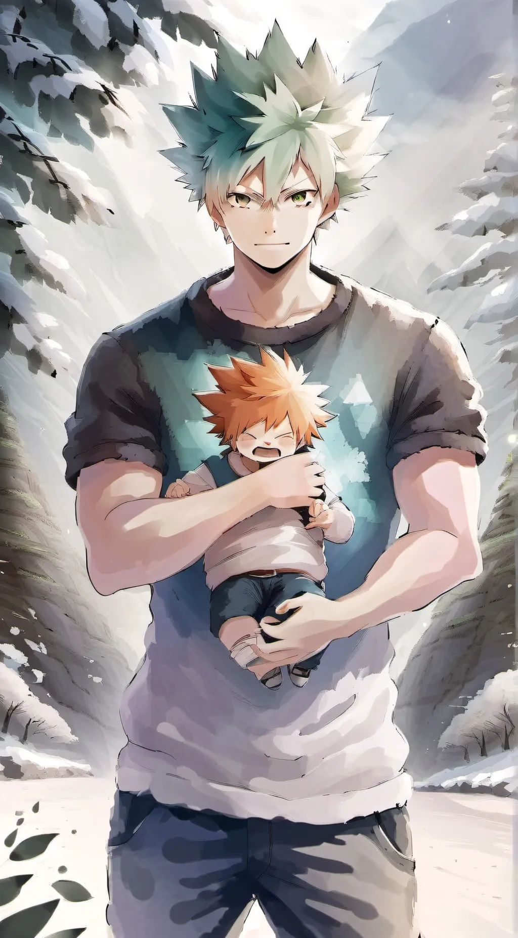 ai character: bakugo  background